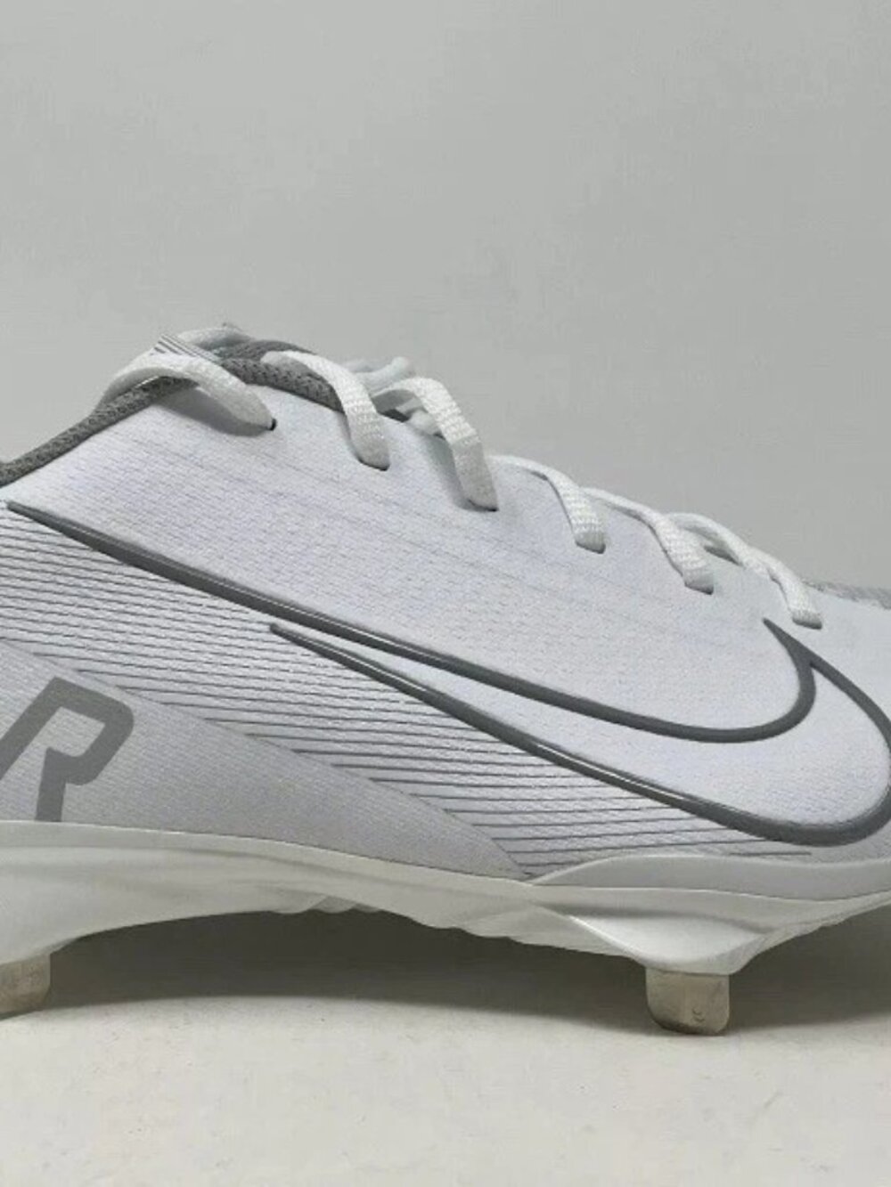 Nike CJ7577-104 White Grey Ultrafly Elite 3 Baseball Cleats Men's Size 7 NWOB